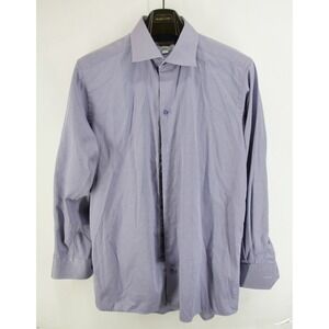 Eton Shirt Mens Large Contemporary 42 16.5 Dress Button Up Long Sleeve Purple
